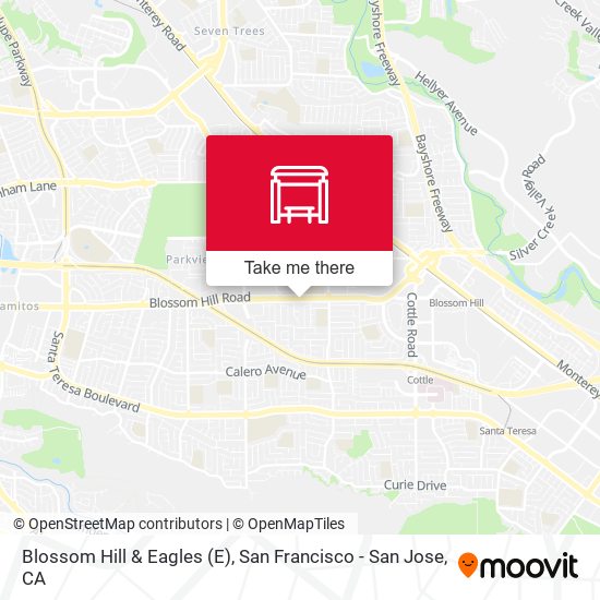 Blossom Hill & Eagles map