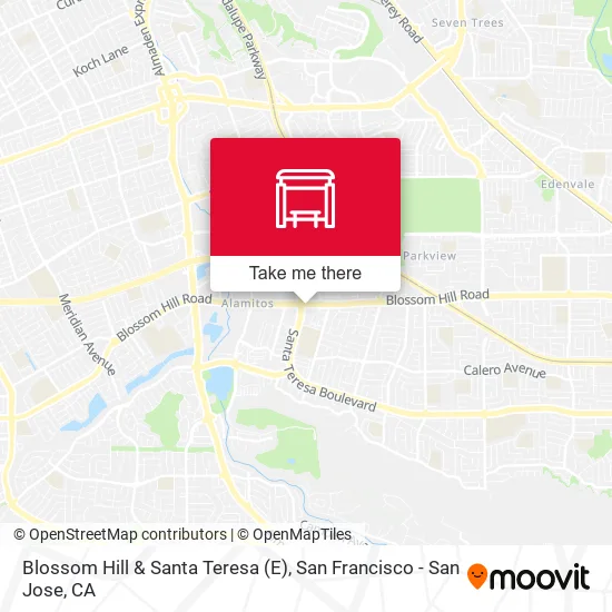 Blossom Hill & Santa Teresa (E) map