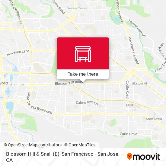 Blossom Hill & Snell (E) map