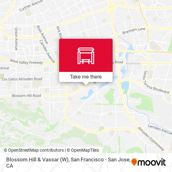 Blossom Hill & Vassar (W) map