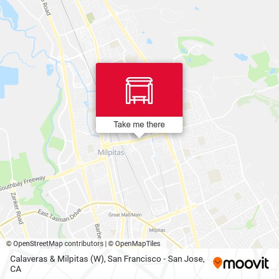 Calaveras & Milpitas (W) map