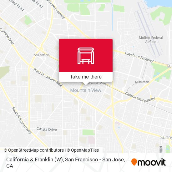 Mapa de California & Franklin (W)