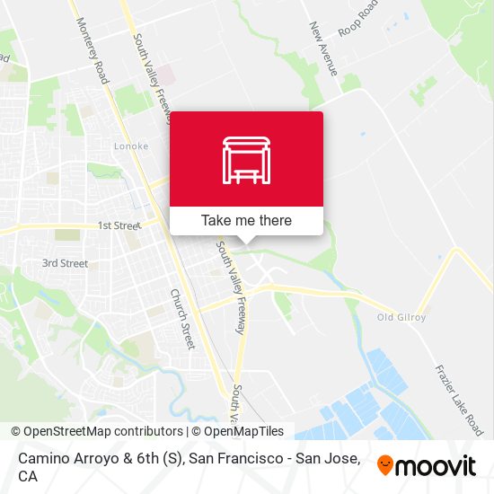 Camino Arroyo & 6th (S) map