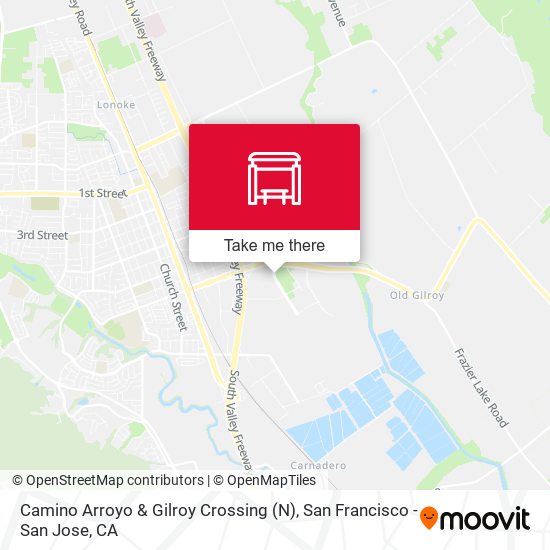 Camino Arroyo & Gilroy Crossing (N) map