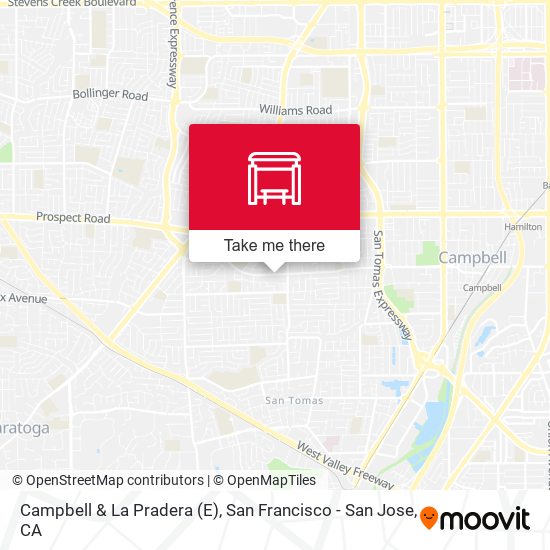 Campbell & La Pradera (E) map