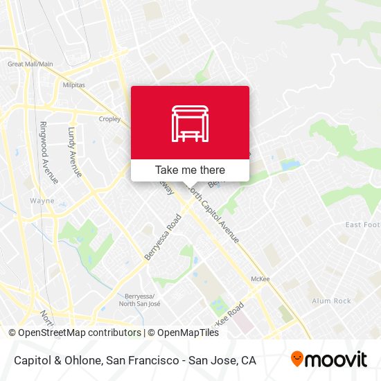 Capitol & Ohlone map