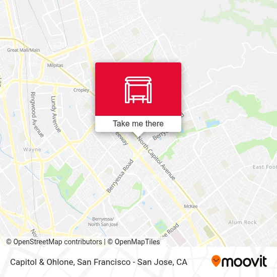 Capitol & Ohlone map