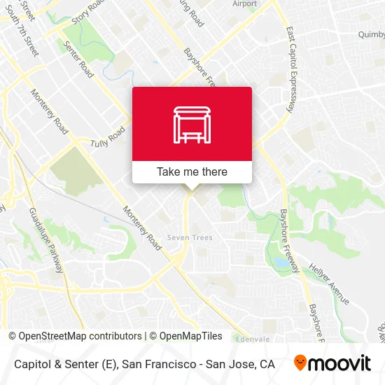 Capitol & Senter (E) map