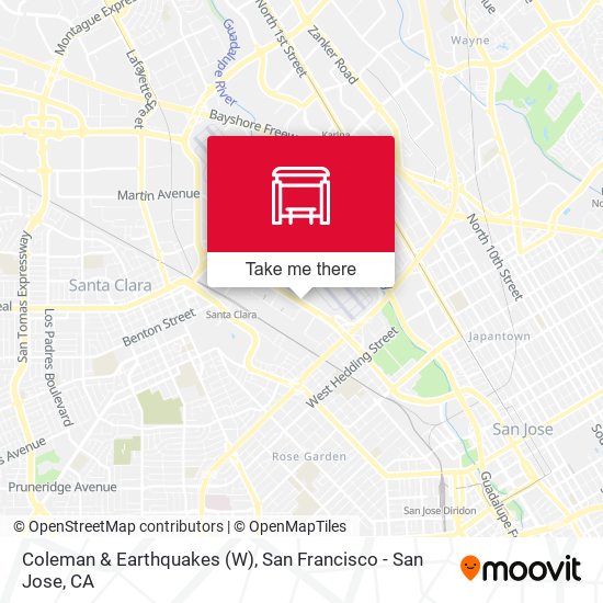 Coleman & Earthquakes (W) map