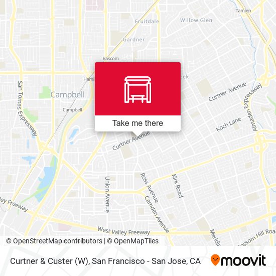 Curtner & Custer (W) map