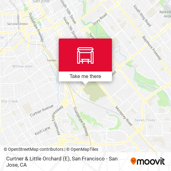 Curtner & Little Orchard (E) map