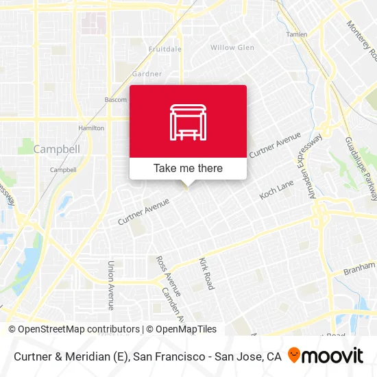 Mapa de Curtner & Meridian (E)