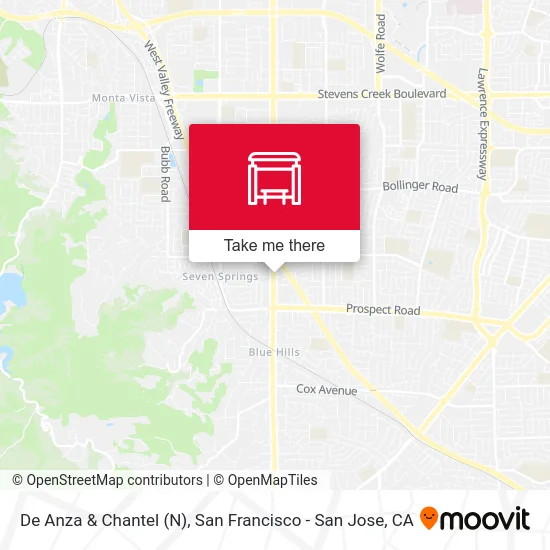 De Anza & Chantel (N) map