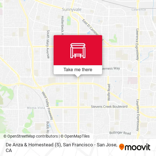 Mapa de De Anza & Homestead (S)