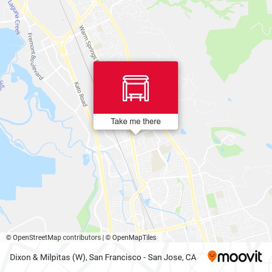 Mapa de Dixon & Milpitas (W)
