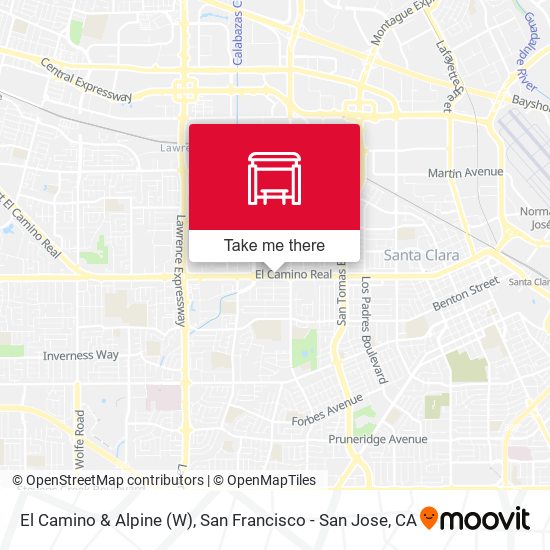 El Camino & Alpine (W) map