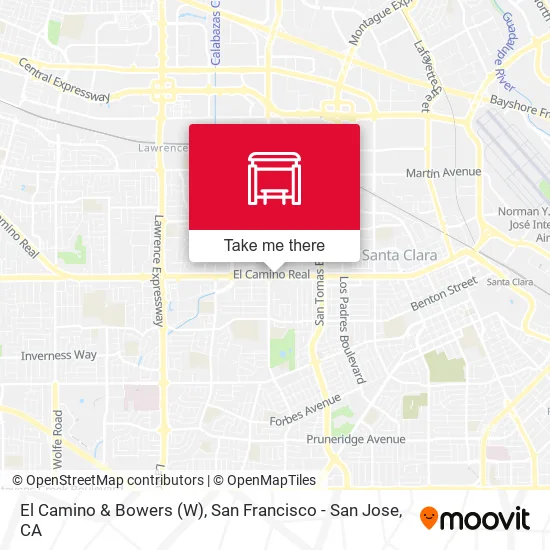 El Camino & Bowers (W) map