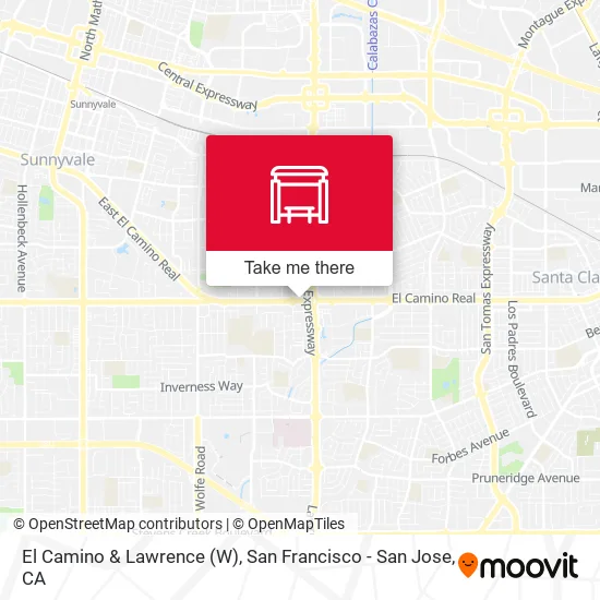 El Camino & Lawrence (W) map