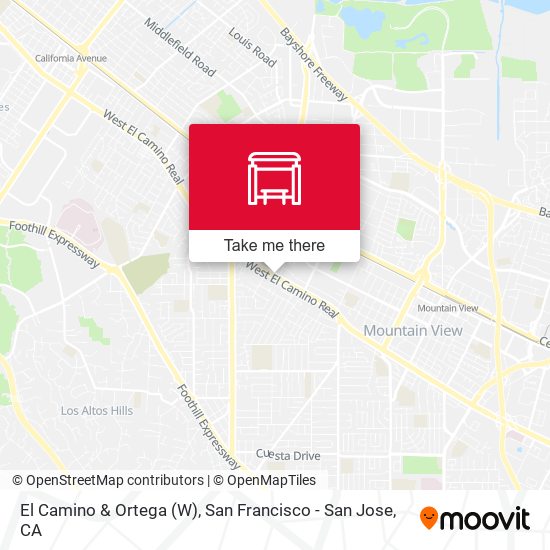 El Camino & Ortega (W) map