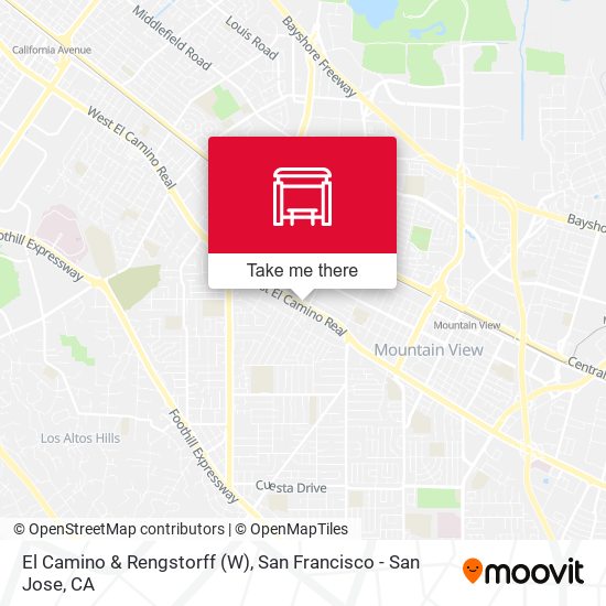 El Camino & Rengstorff (W) map