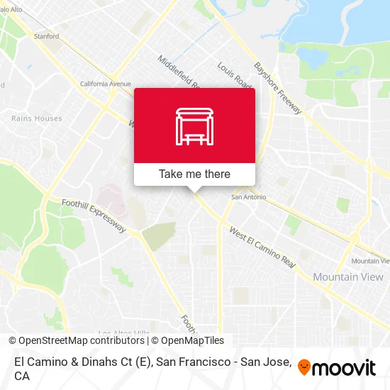 El Camino & Dinahs Ct map