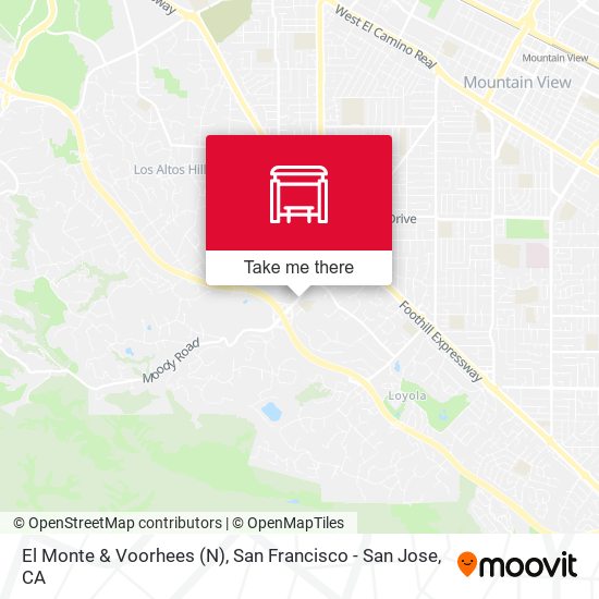 El Monte & Voorhees (N) map