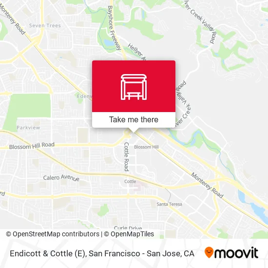 Endicott & Cottle map