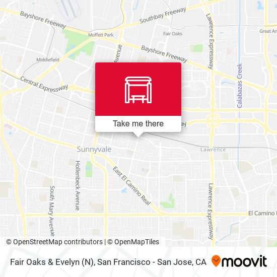 Mapa de Fair Oaks & Evelyn (N)