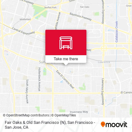 Mapa de Fair Oaks & Old San Francisco (N)