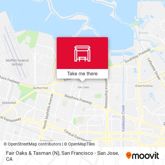 Mapa de Fair Oaks & Tasman (N)