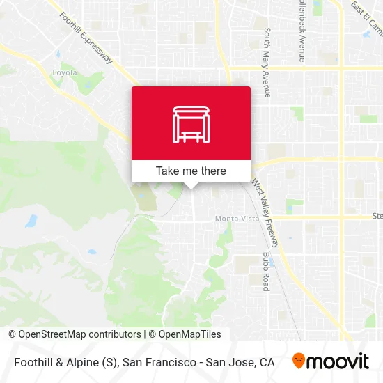 Foothill & Alpine (S) map