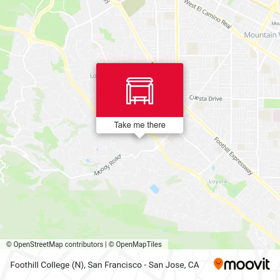 Foothill College (N) map