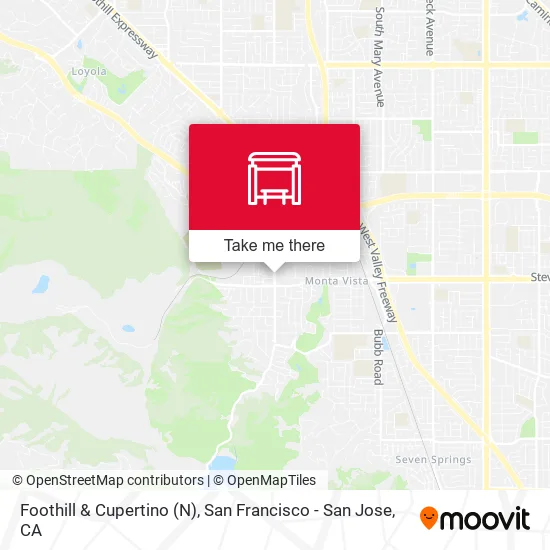 Foothill & Cupertino (N) map