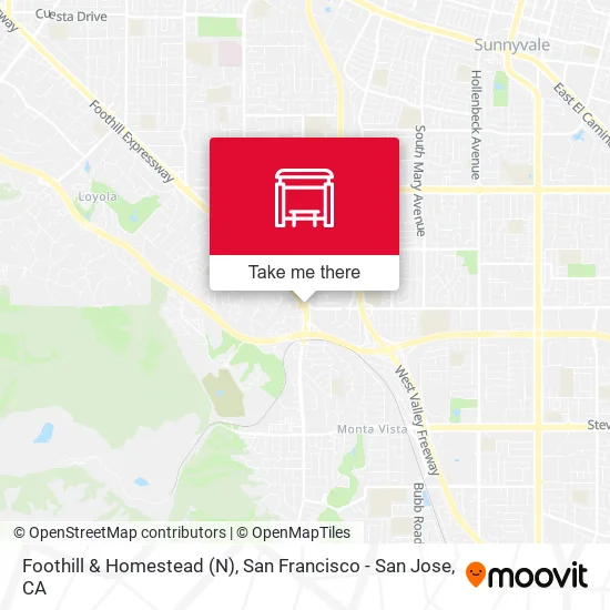 Mapa de Foothill & Homestead (N)