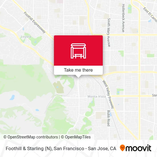 Foothill & Starling (N) map