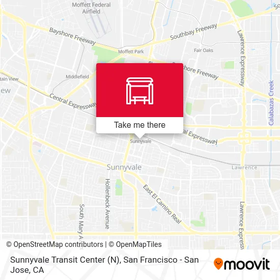 Sunnyvale Transit Center (N) map