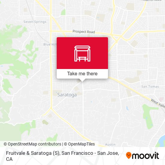 Fruitvale & Saratoga map