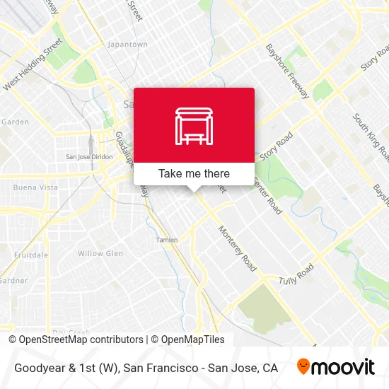 Goodyear & 1st (W) map