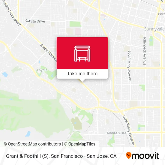 Grant & Foothill (S) map