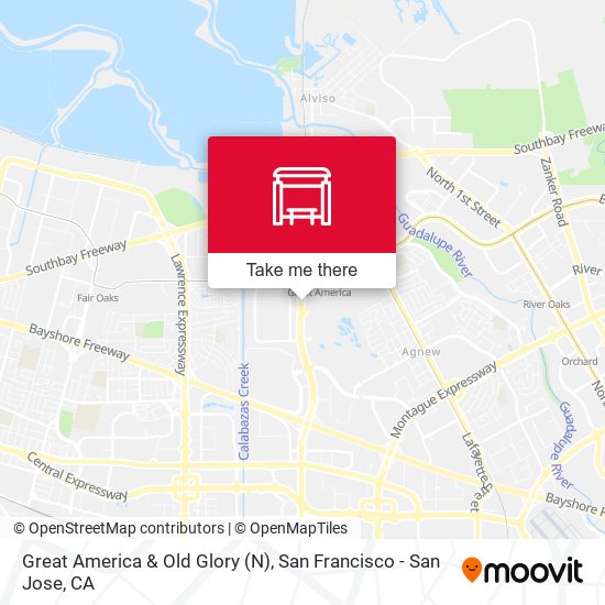 Mapa de Great America & Old Glory (N)