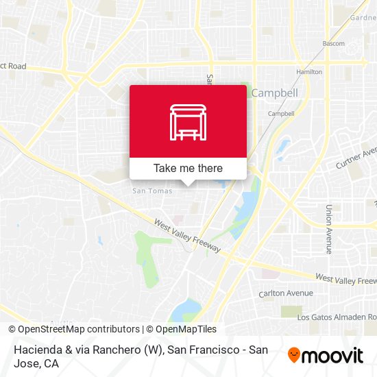 Hacienda & via Ranchero (W) map