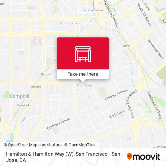 Hamilton & Hamilton Way map