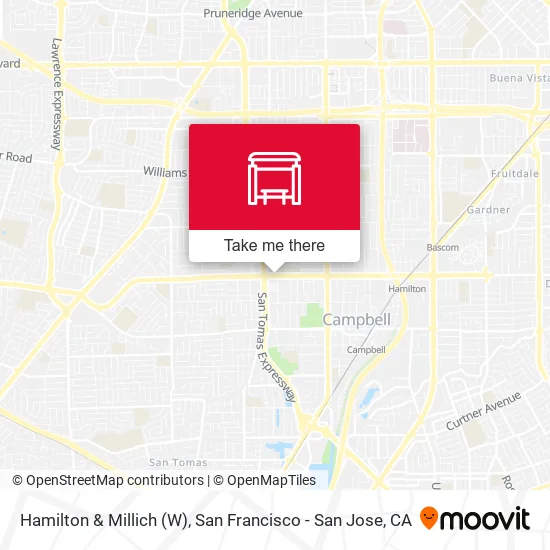 Hamilton & Millich (W) map