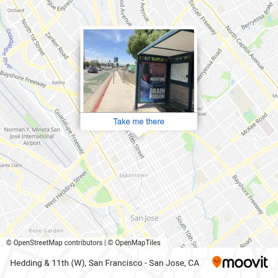 Hedding & 11th (W) map