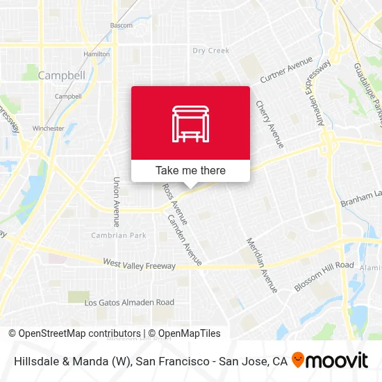 Hillsdale & Manda (W) map