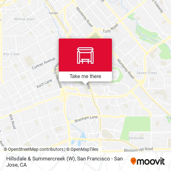 Hillsdale & Summercreek (W) map