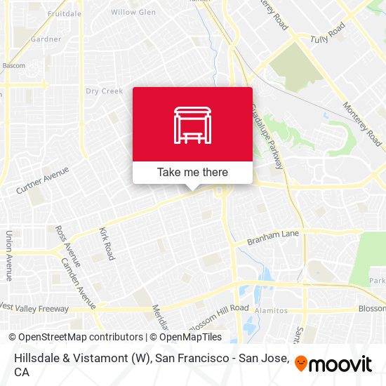 Hillsdale & Vistamont (W) map