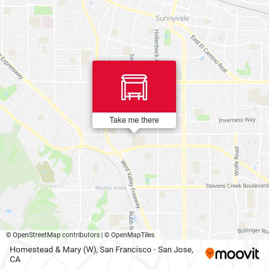 Homestead & Mary (W) map