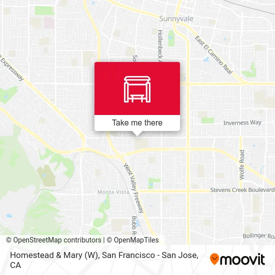 Homestead & Mary (W) map