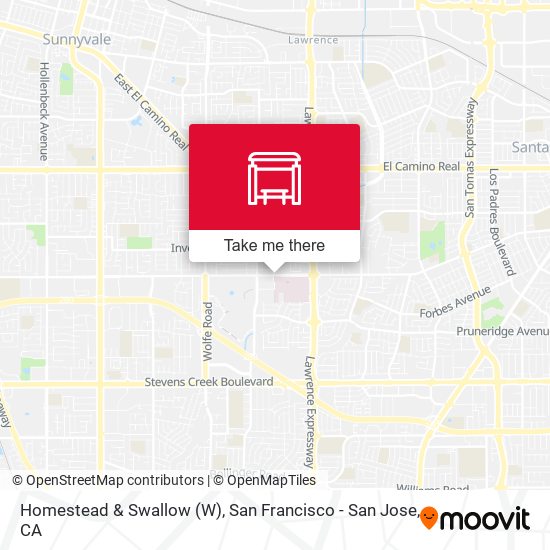 Homestead & Swallow (W) map